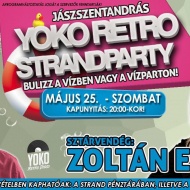 Strand party 2024 Jászszentandrás, YOKO Retro Strandparty, retro disco a fürdőben