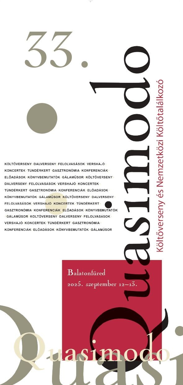 Quasimodo Költőverseny Balatonfüred 2025